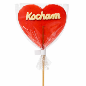 Lizak Serce Kocham 55g <br> (25 szt.)