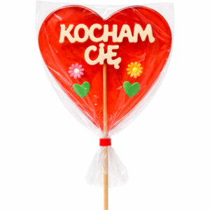 Lizak Kocham Cię XXL 1500g <br> (4 szt.)